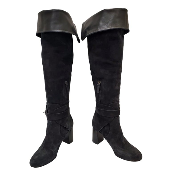Chloe Suede Tall Boots Size: 7.5 - Picture 5 of 7